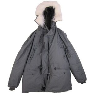 Vintage USAF Parka Extreme Cold Weather Jacket Large Type N-3B 8415-00-376-1710